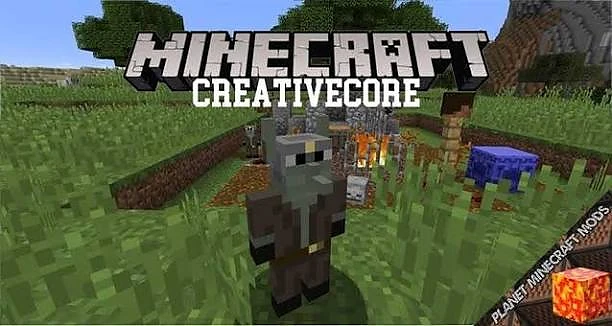 CreativeCore Mod library in a Minecraft environment
